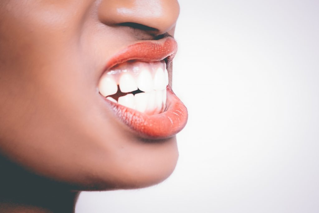 Woman Teeth Grinding